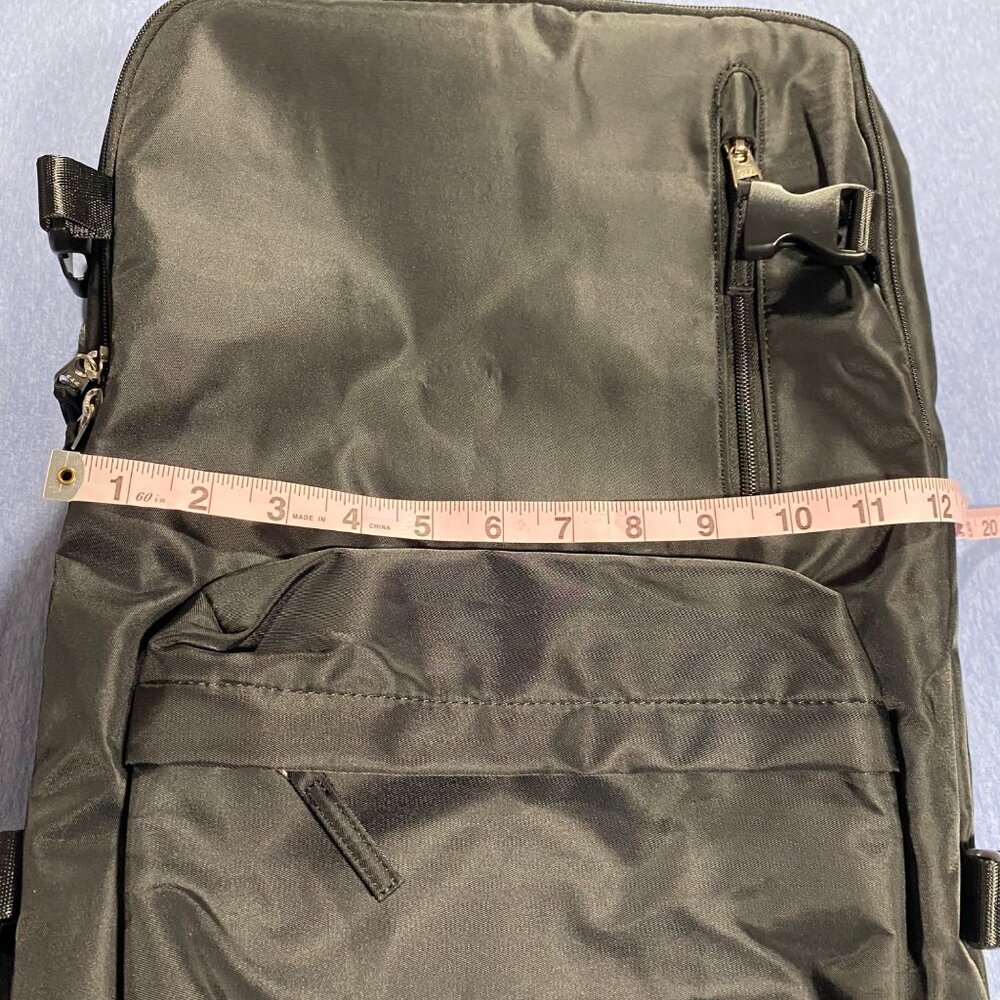 Durable Black Nylon Backpack With Multiple Pocket… - image 7